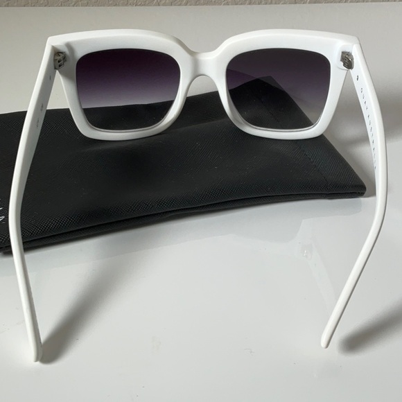 Quay Australia White Icy Studded Sunglasses - Picture 3 of 6